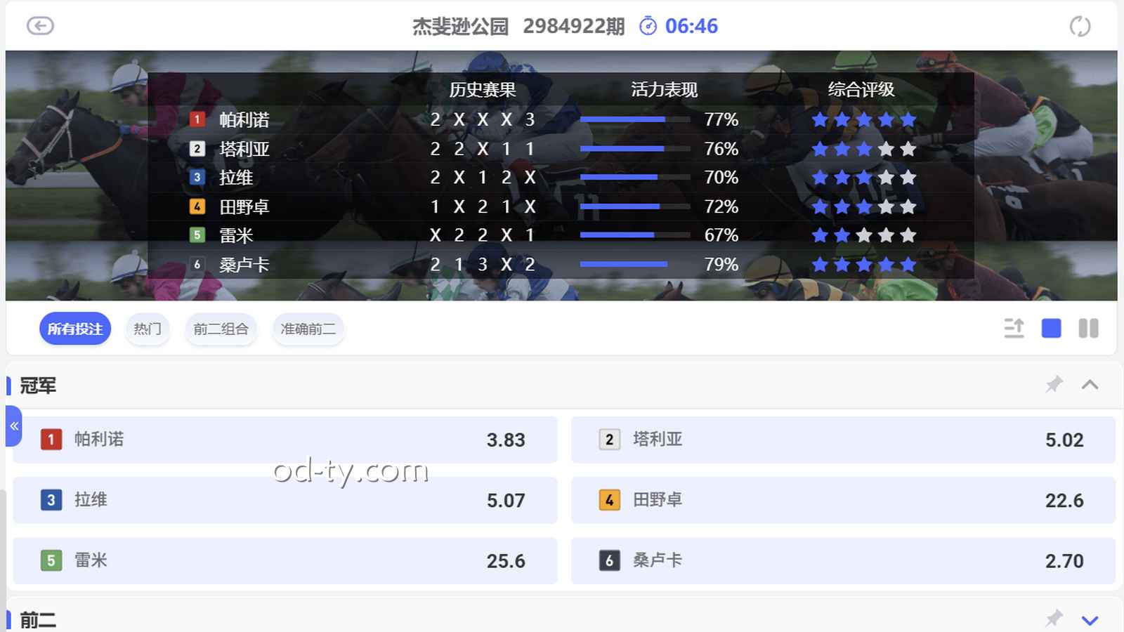 MC体育 | VR赛马投注玩法